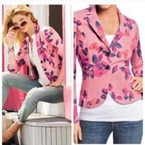 CAbi Pink Floral Women's Blazer